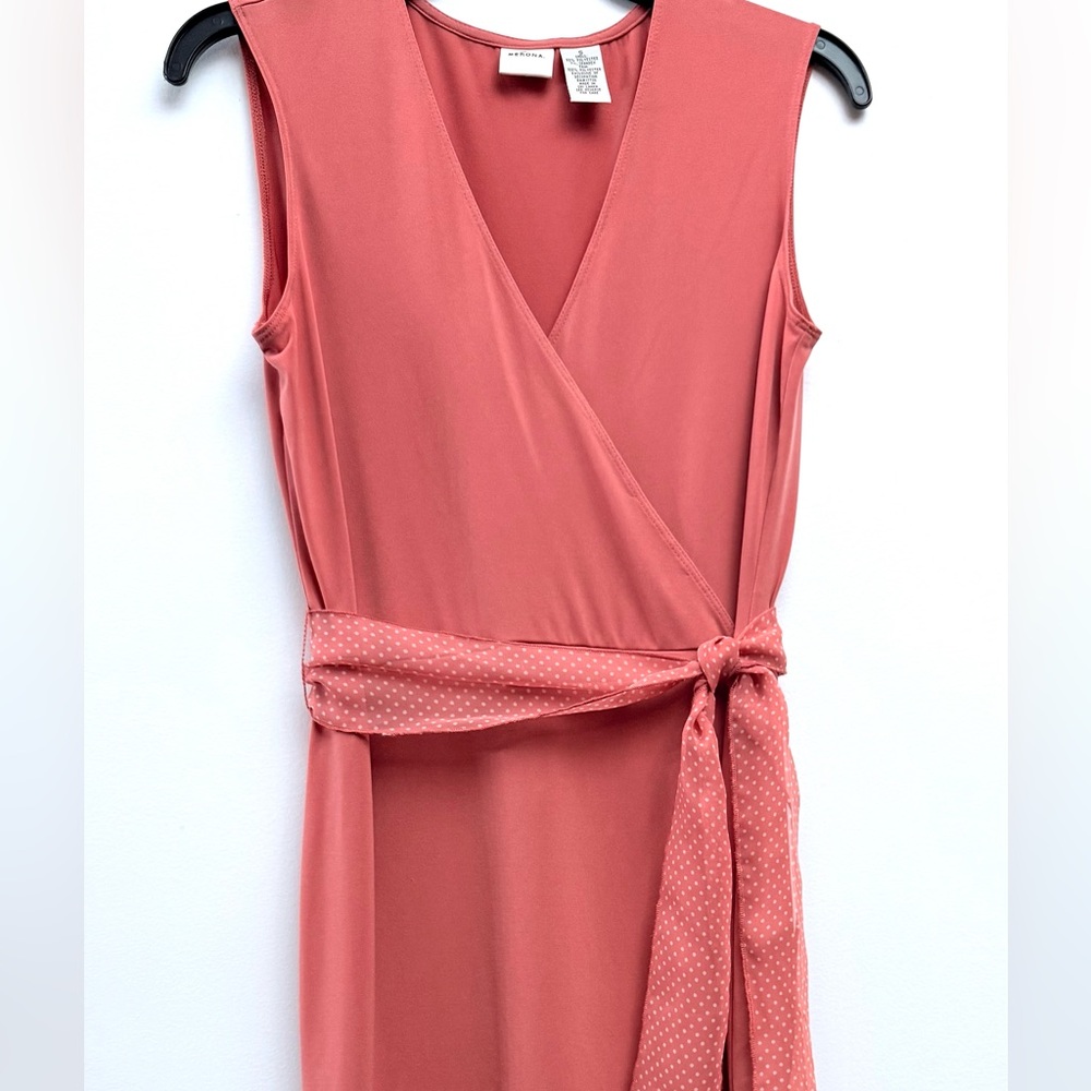 Merona Coral Pink Sheath Midi Cocktail Dress